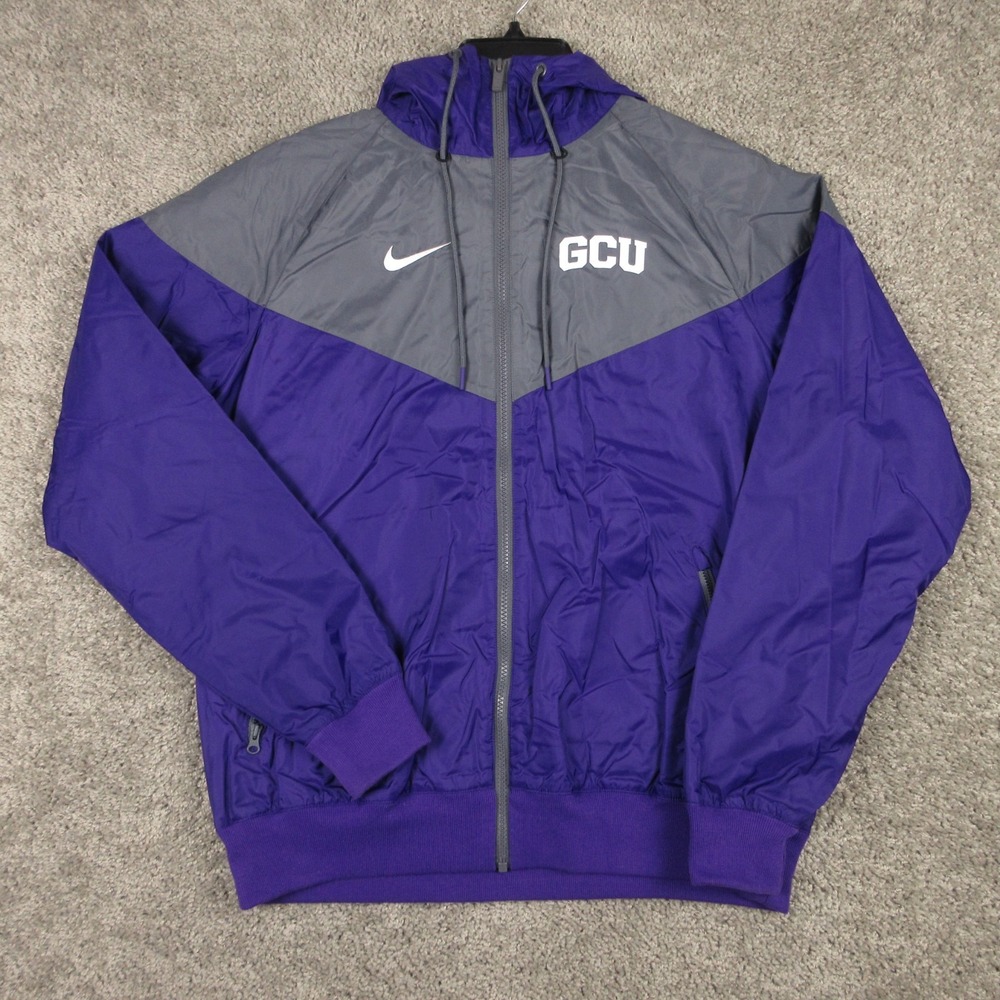 Grand Canyon Antelopes Jacket Mens M Purple Gray Nike Windrunner Windbreaker GCU